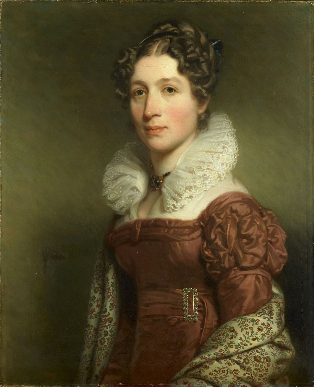 Jacoba Vetter (1796-1830), Pieter Meijer Warnarsin vaimo, Amsterdamin kirjakauppias. tekijältä Charles Howard Hodges