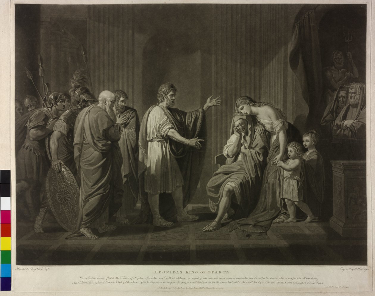 Spartan kuningas Leonidas II tekijältä Charles Howard Hodges
