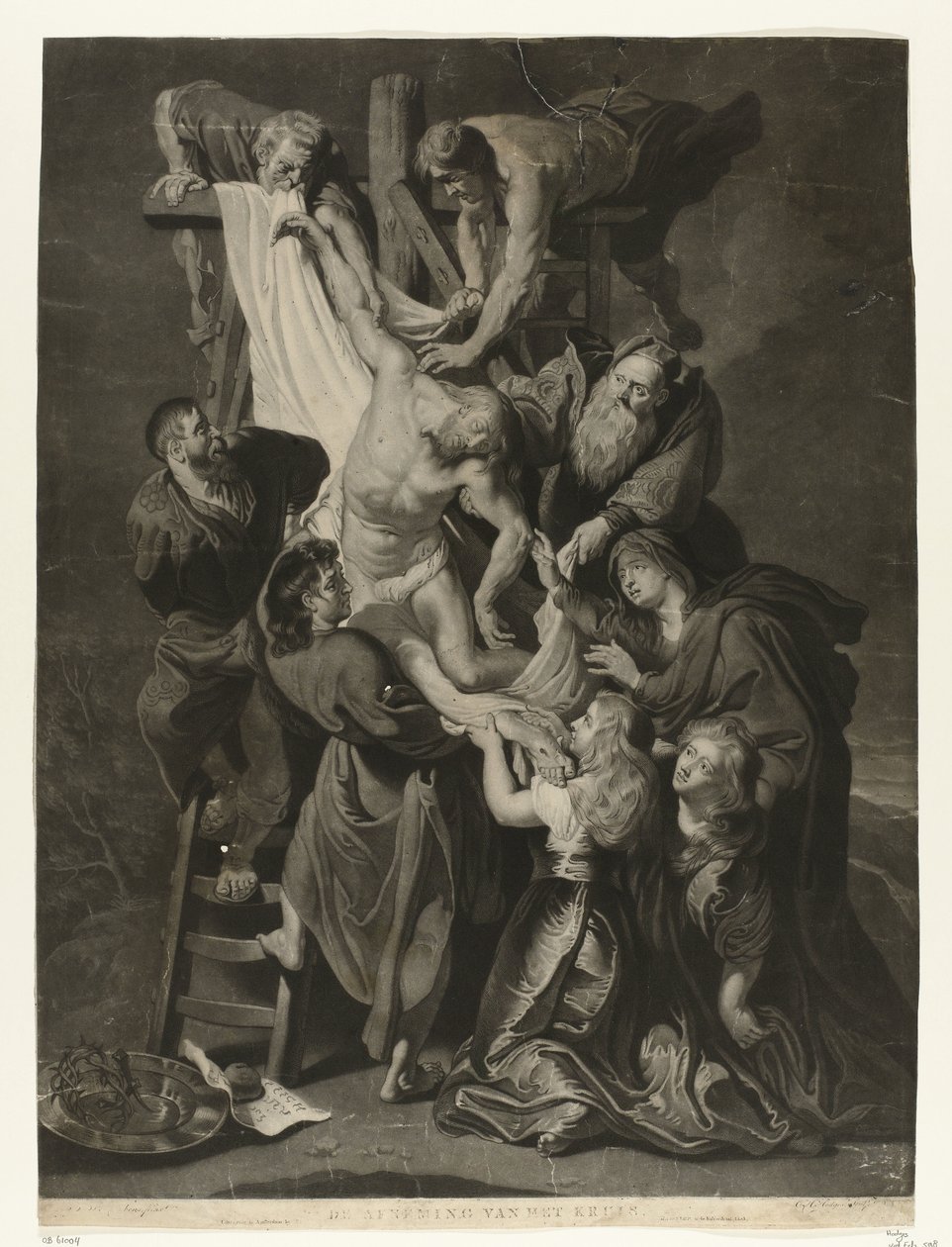 Baixada de la Creu Finalització del Descens de la Creu (títol sobre objecte). tekijältä Charles Howard Hodges