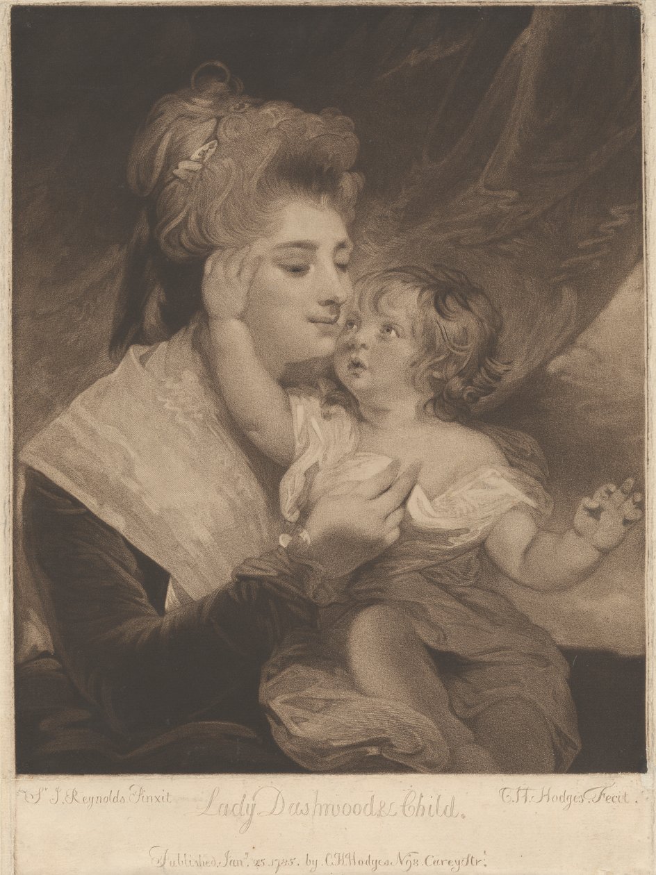 Lady Dashwood & Child tekijältä Charles Howard Hodges