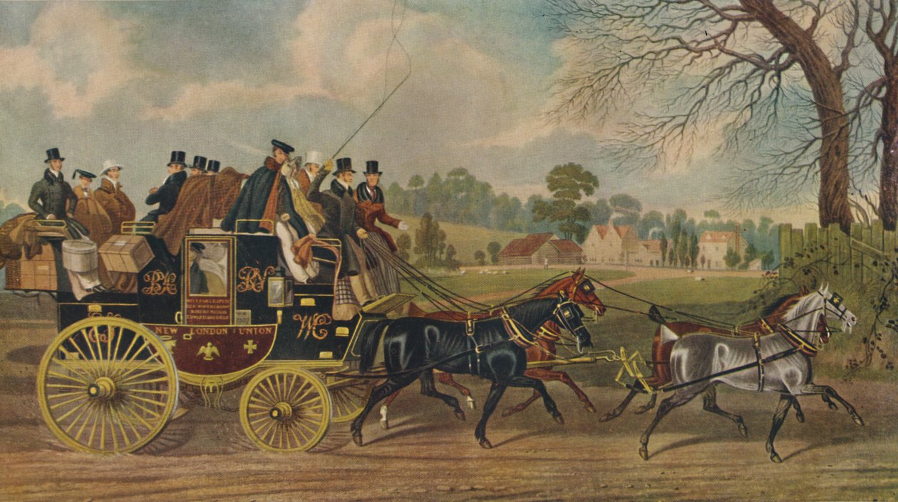 Roadsters, New London Union Coach, c1840, 1929 tekijältä Charles Hunt