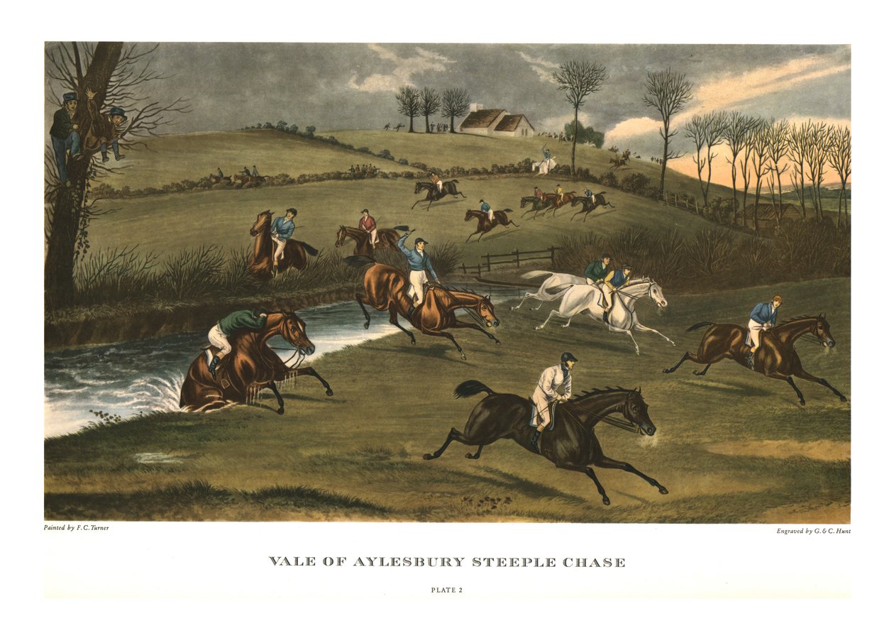 "Vale of Aylesbury Steeple Chase", levy 2, c1836, c1955 tekijältä Charles Hunt