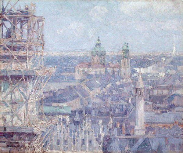 Leipzig (öljy kankaalle) tekijältä Charles J. Palmie
