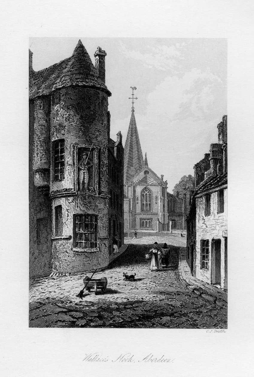 Wallaces Nook, Aberdeen, 1840 tekijältä Charles J. Smith