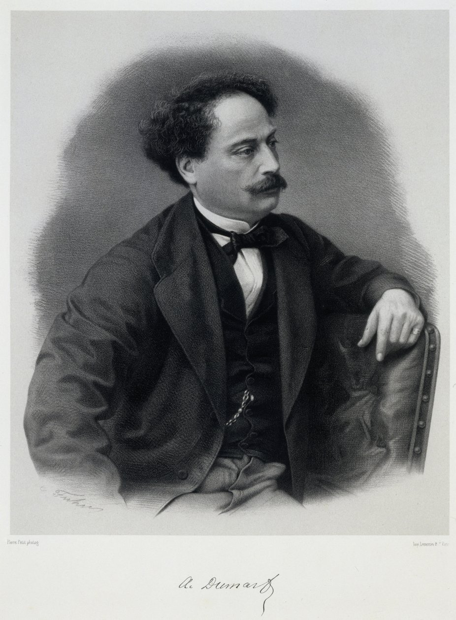 Alexandre Dumas, fils 1824-1895, 1800-luvun puoliväli. tekijältä Charles Jeremie Fuhr