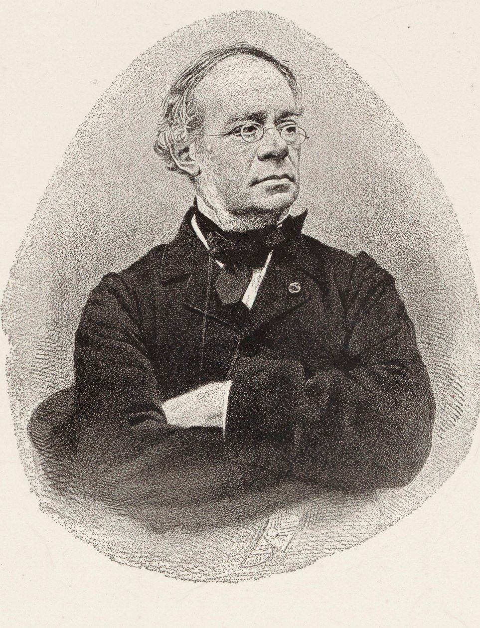 Muotokuva säveltäjä Jacques Fromental Halévysta 1799-1862. tekijältä Charles Jeremie Fuhr