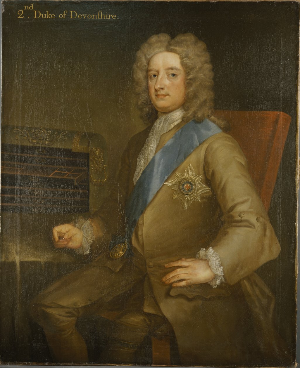 William Cavendishin, Devonshiren 2. herttuan muotokuva (öljy kankaalle) tekijältä Charles Jervas
