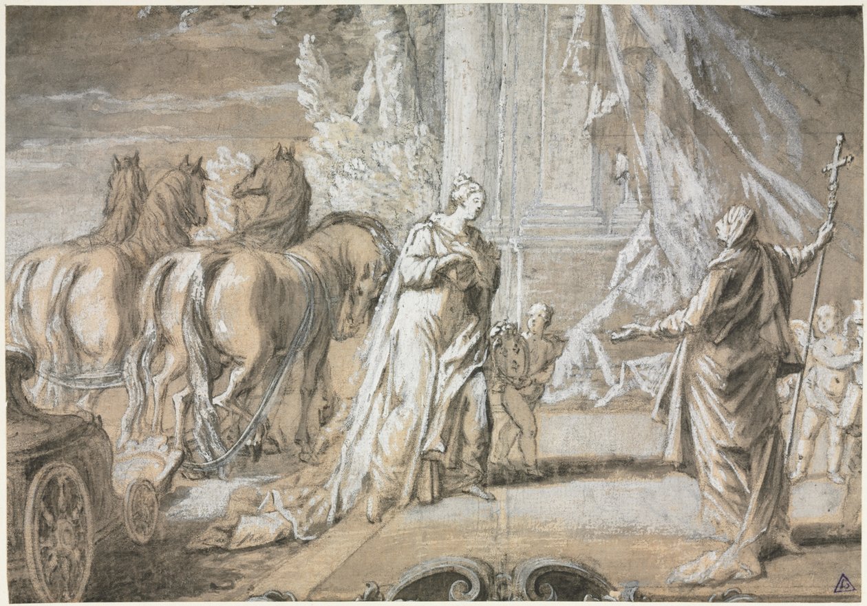 Madame de Maintenonin paluu katoliseen kirkkoon tekijältä Charles Joseph Dominique Eisen