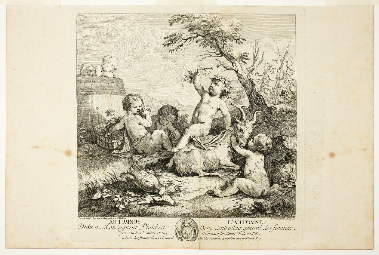Syksy, The Four Seasons -levy kolme tekijältä Charles Joseph Natoire