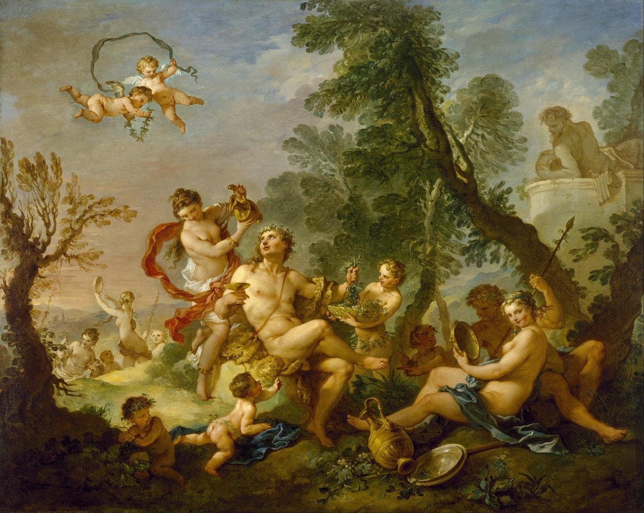 Bacchanal tekijältä Charles Joseph Natoire