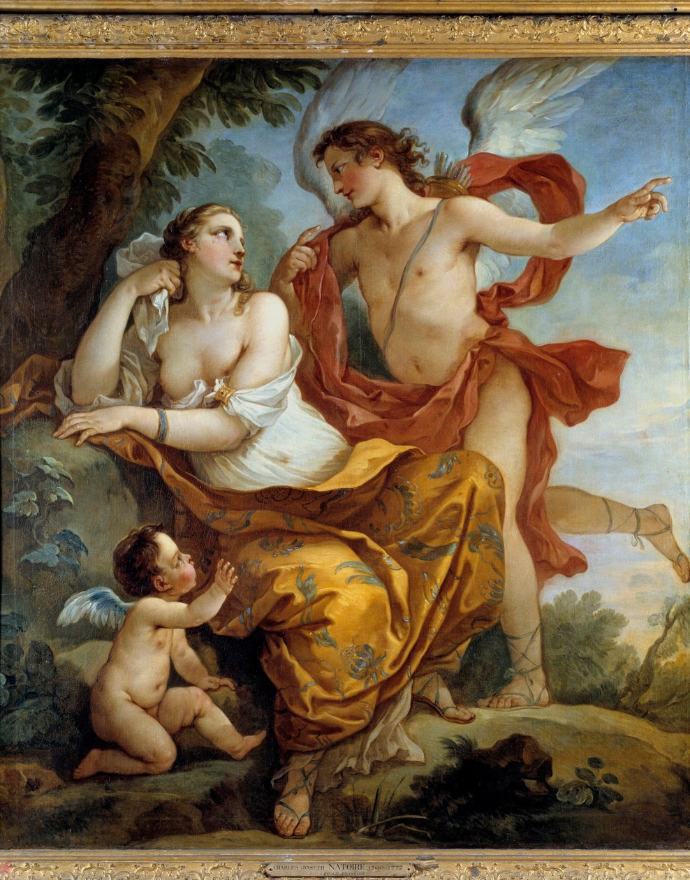 Calypso kuuntele Charles Joseph Natoiren (Charles-Joseph Natoire) Love Paintingin neuvoja tekijältä Charles Joseph Natoire
