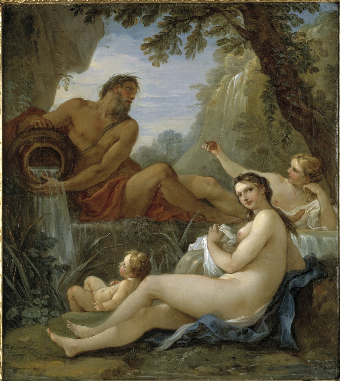 Rivergod ja Spring Nymph tekijältä Charles Joseph Natoire