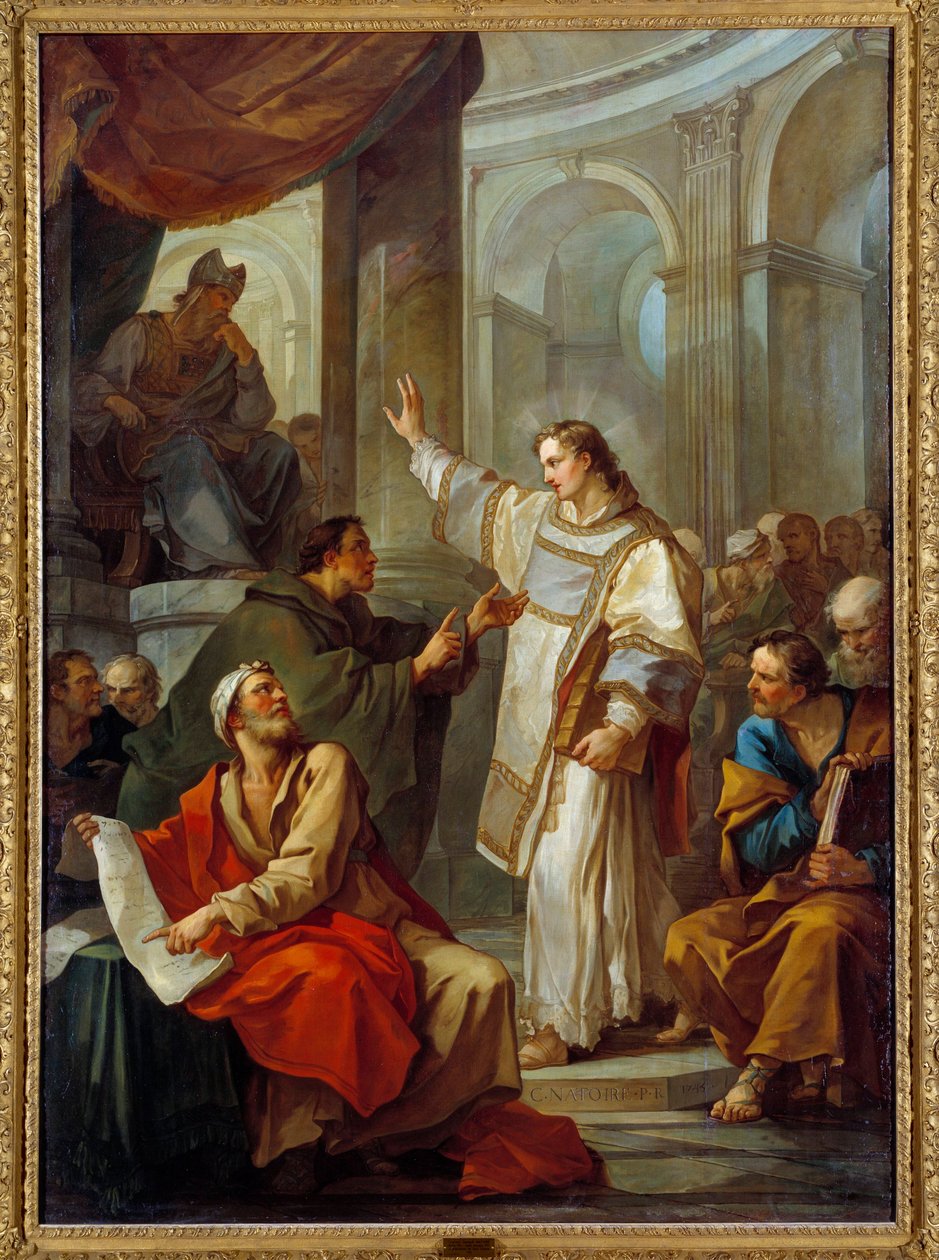 Saint Etiennen (Stephane) ennustus, Charles Joseph Natoire (Charles-Joseph Natoire) tekijältä Charles Joseph Natoire