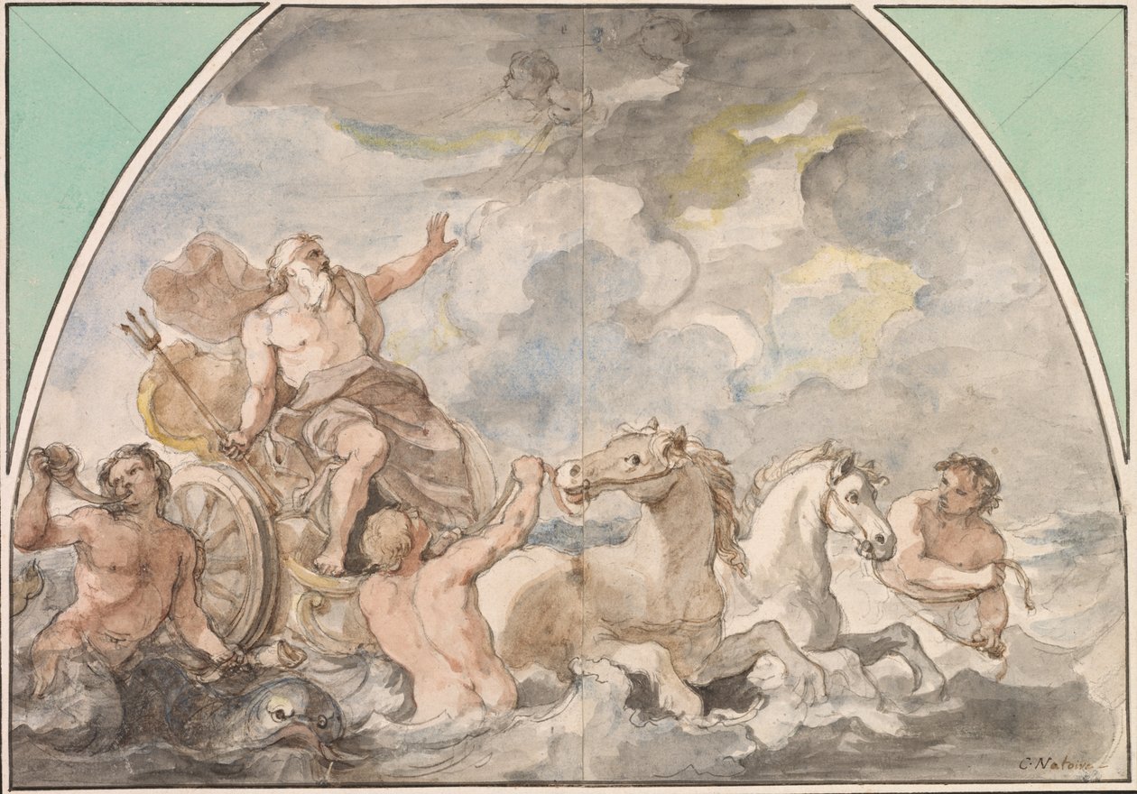 Neptunuksen voitto, 1766 tai myöhemmin. tekijältä Charles Joseph Natoire