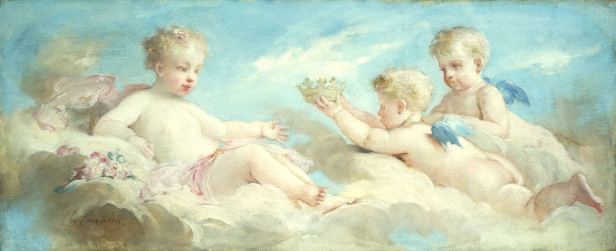 Putti leikkii pilvissä tekijältä Charles Joshua Chaplin