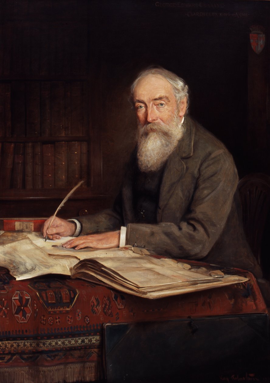 George Edward Cokayne, Clarenceux-vaakunakuningas (Clarenceux King of Arms). tekijältä Charles Kay Robertson