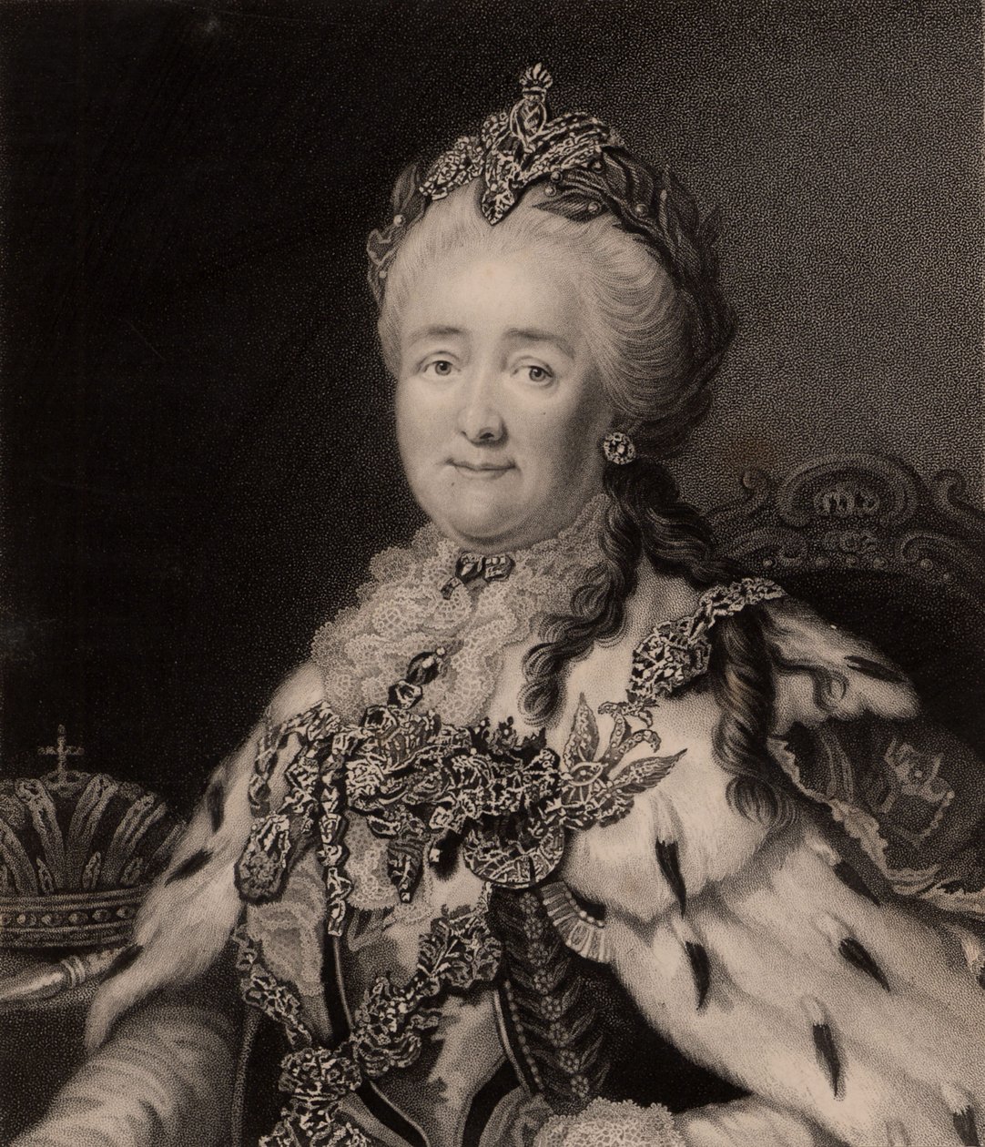 Keisarinna Katariina II Suuri (kaiverrus) tekijältä Charles Knight