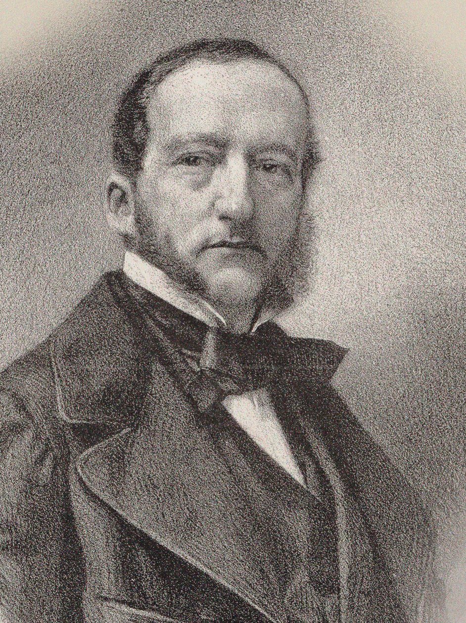 Pianisti ja säveltäjä Sigismund Thalbergin muotokuva 1812-1871, 1862. tekijältä Charles Kreutzberger