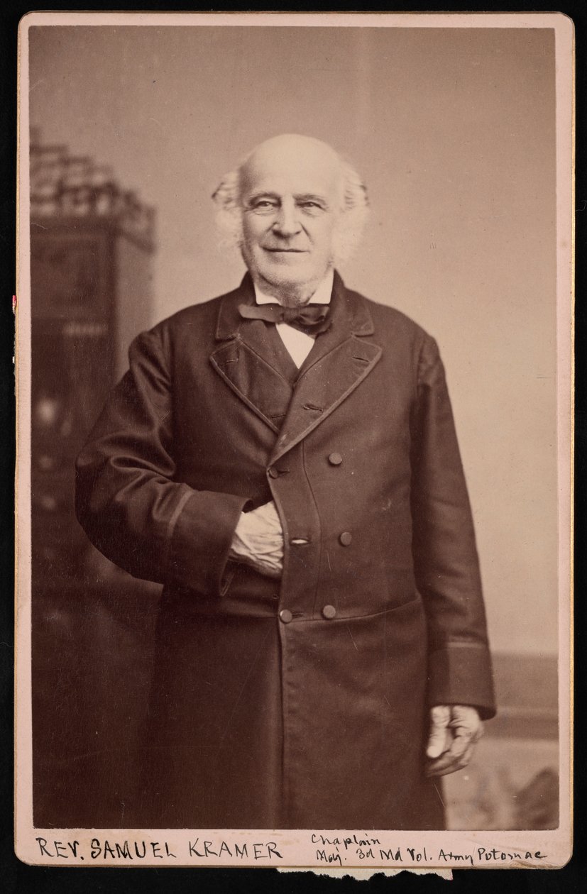 Pastori Samuel Kramerin muotokuva 1808-1891, ennen vuotta 1891. tekijältä Charles L Kempf