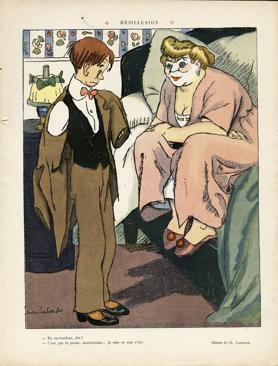 Kuva Chas-Labordesta (1886-1941) Le Liressä, 30.11.12 - Desillusion - Prostituutio tekijältä Charles Laborde