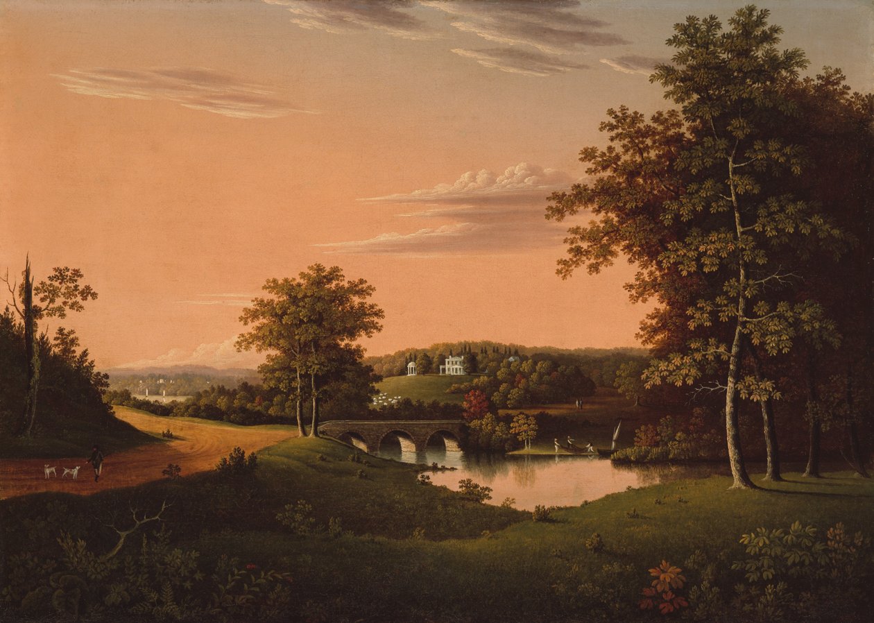 Point Breeze, Joseph Napoleon Bonaparten tila Bordentownissa, New Jerseyssä, 181720. tekijältä Charles Lawrence