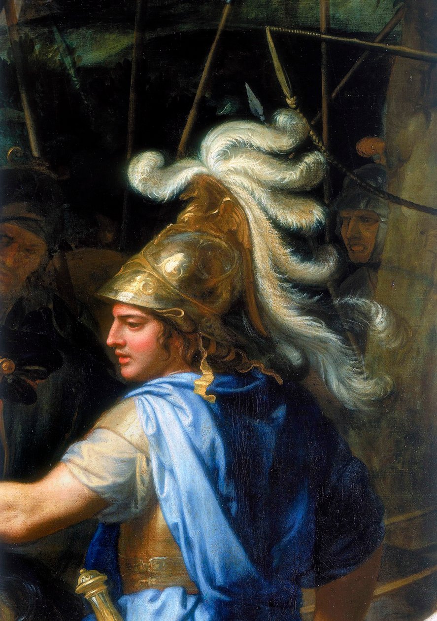 Aleksanteri Suuri Aleksanteri ja Porus, Yksityiskohta, 1673 tekijältä Charles Le Brun