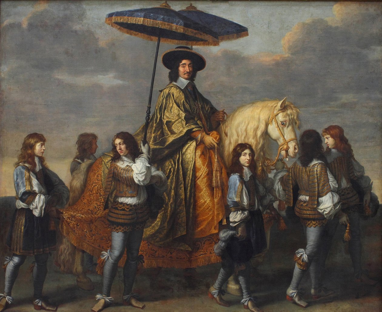 Kansleri Séguier Ludvig XIV:n saapuessa Pariisiin, 1660 tekijältä Charles Le Brun