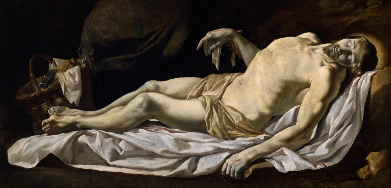 Kristus arkissa, Charles Le Brun (1619-1690), öljy kankaalle, 76x162 cm tekijältä Charles Le Brun