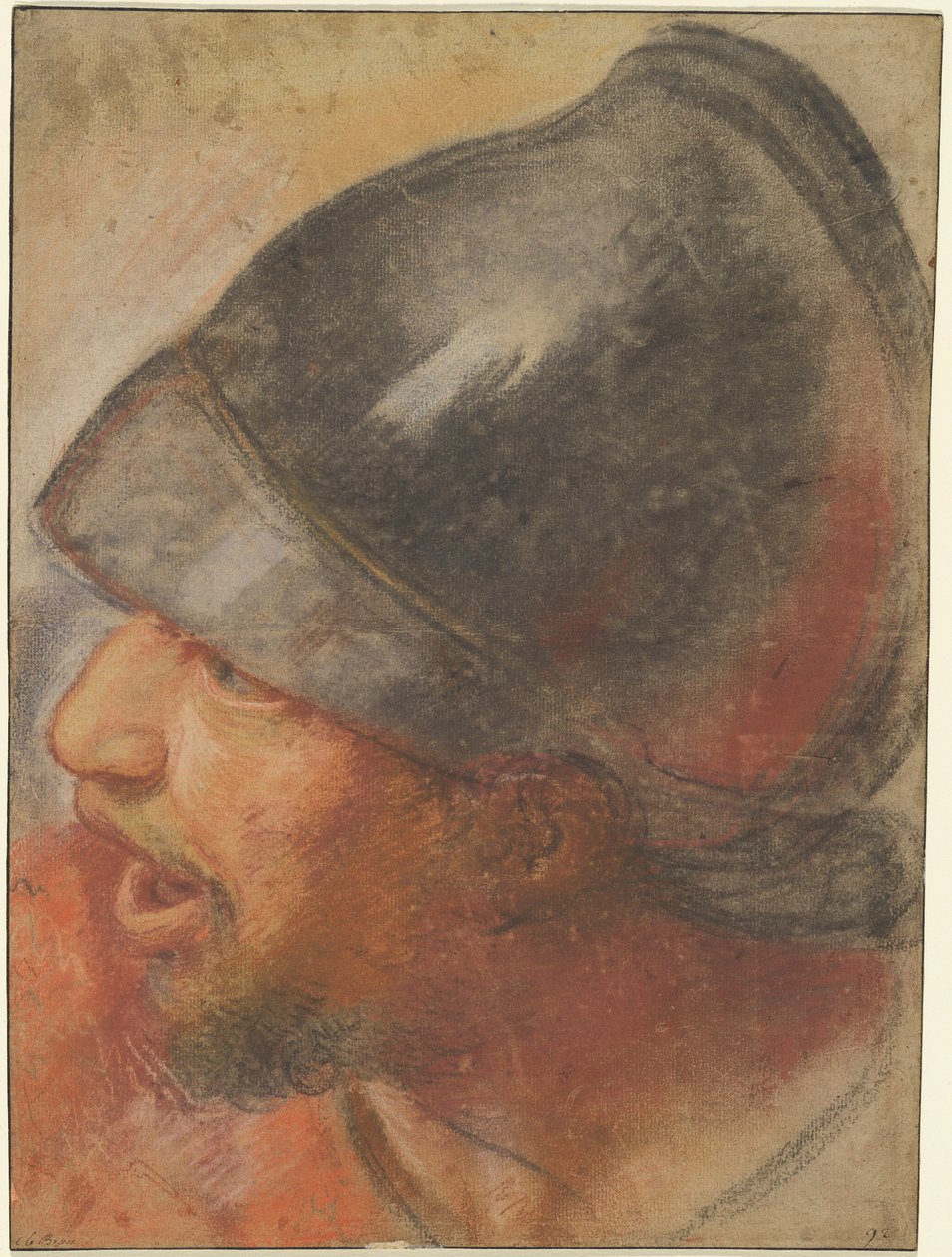 Kopf eines makedonischen Soldaten tekijältä Charles Le Brun