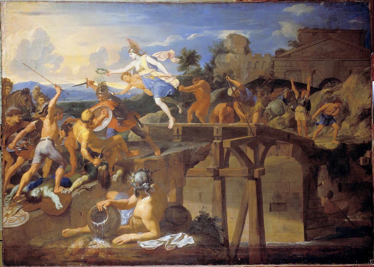 Horatius Cocles puolustaa siltaa tekijältä Charles Le Brun