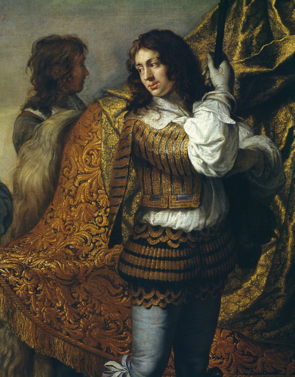 Kansleri Seguirin muotokuva, Charles Le Brun (1619-1690), öljy kankaalle, 295x357 cm, yksityiskohta, n. 1660 tekijältä Charles Le Brun