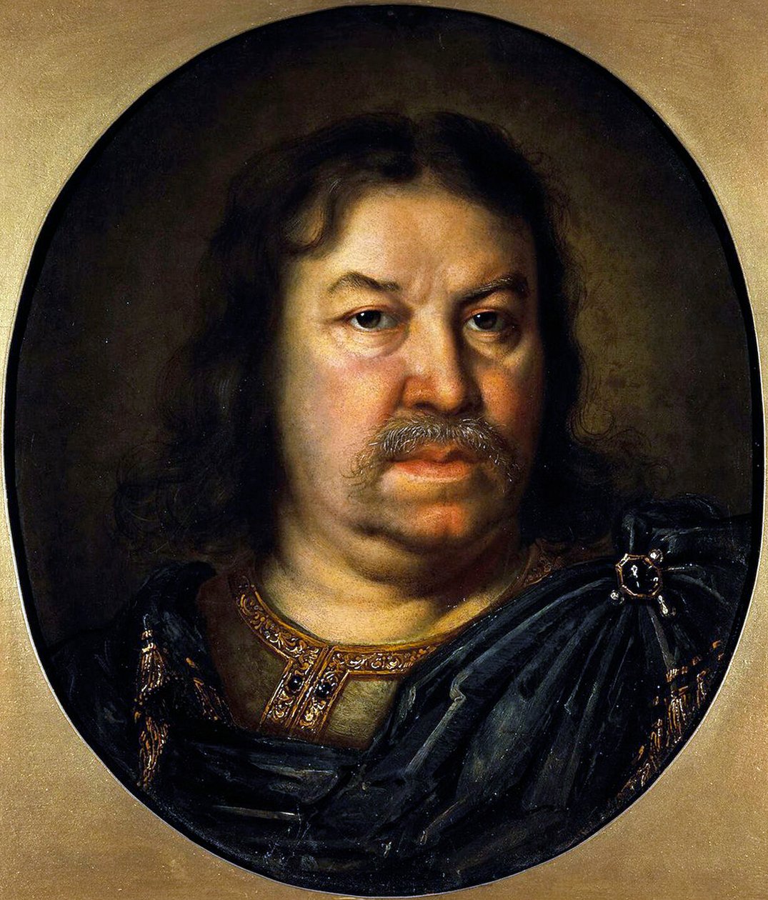 Senaattori Prinssi Jakov Fedorovitš Dolgorukovin muotokuva, 1639-1720, 1687. tekijältä Charles Le Brun