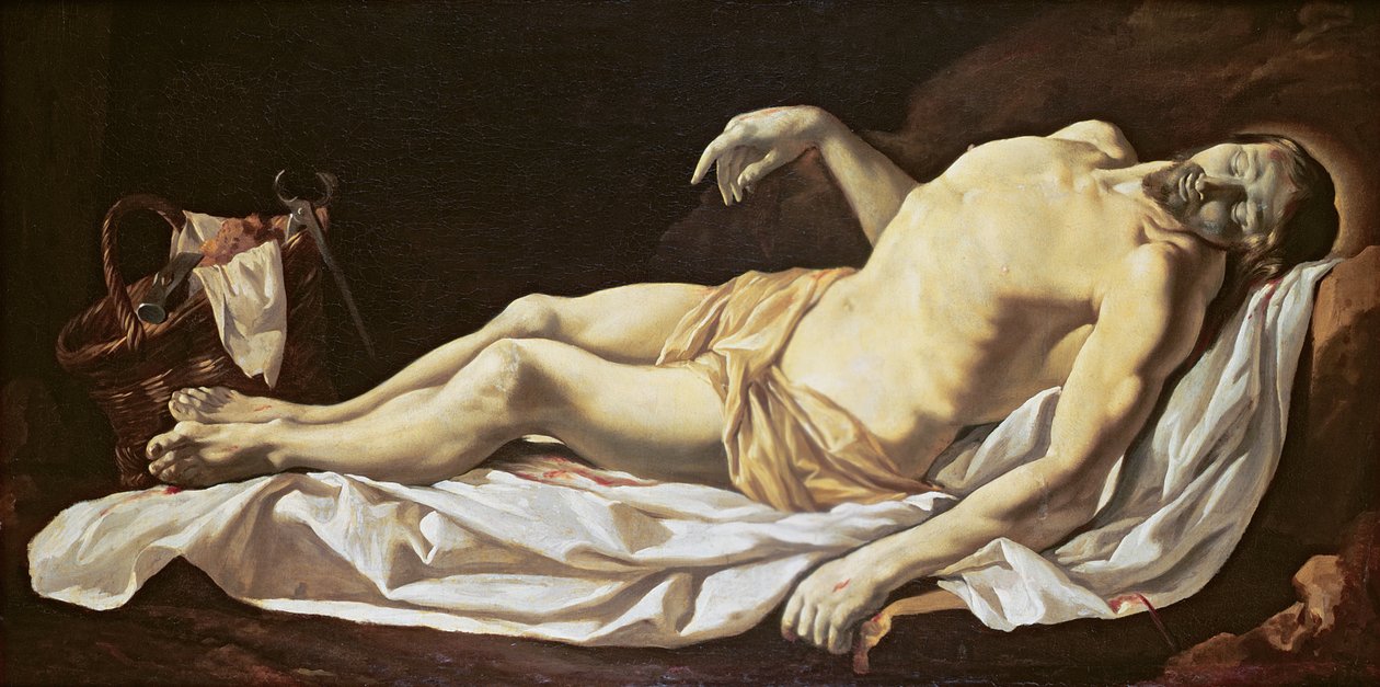 Kuollut Kristus (öljy kankaalle) tekijältä Charles Le Brun