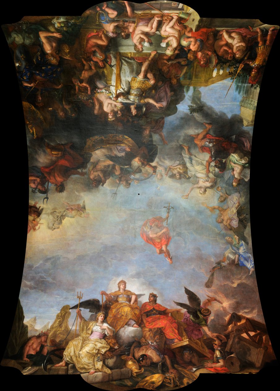 Kuningas hallitsee yksin, 1661 tekijältä Charles Le Brun