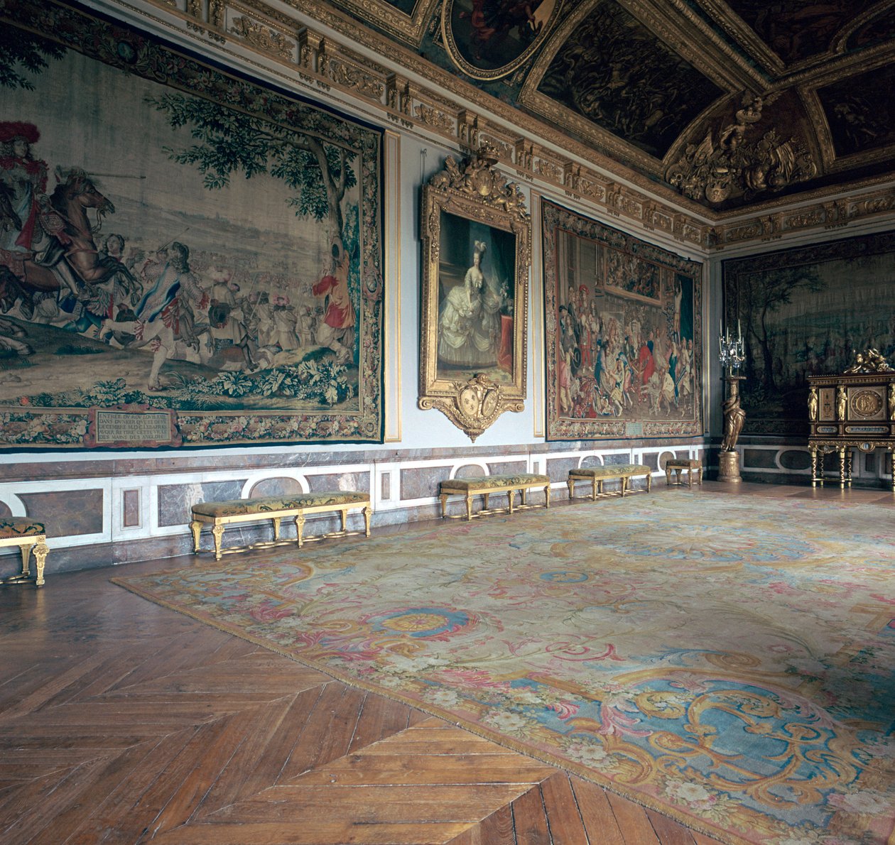 Salon De Mars Versaillesissa 1600-luvulla tekijältä Charles Le Brun