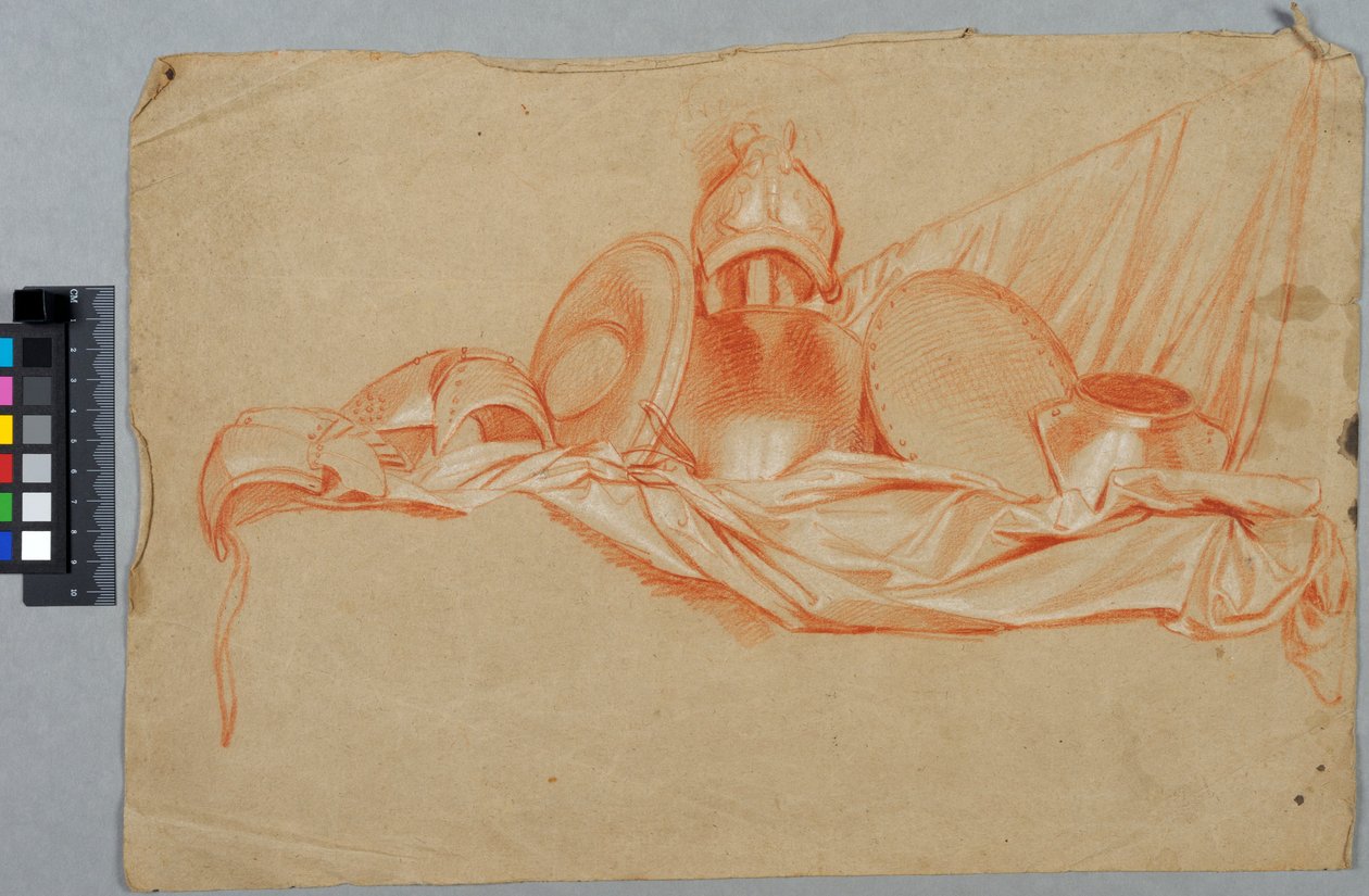Trophäen auf einem Seidenbanner tekijältä Charles Le Brun