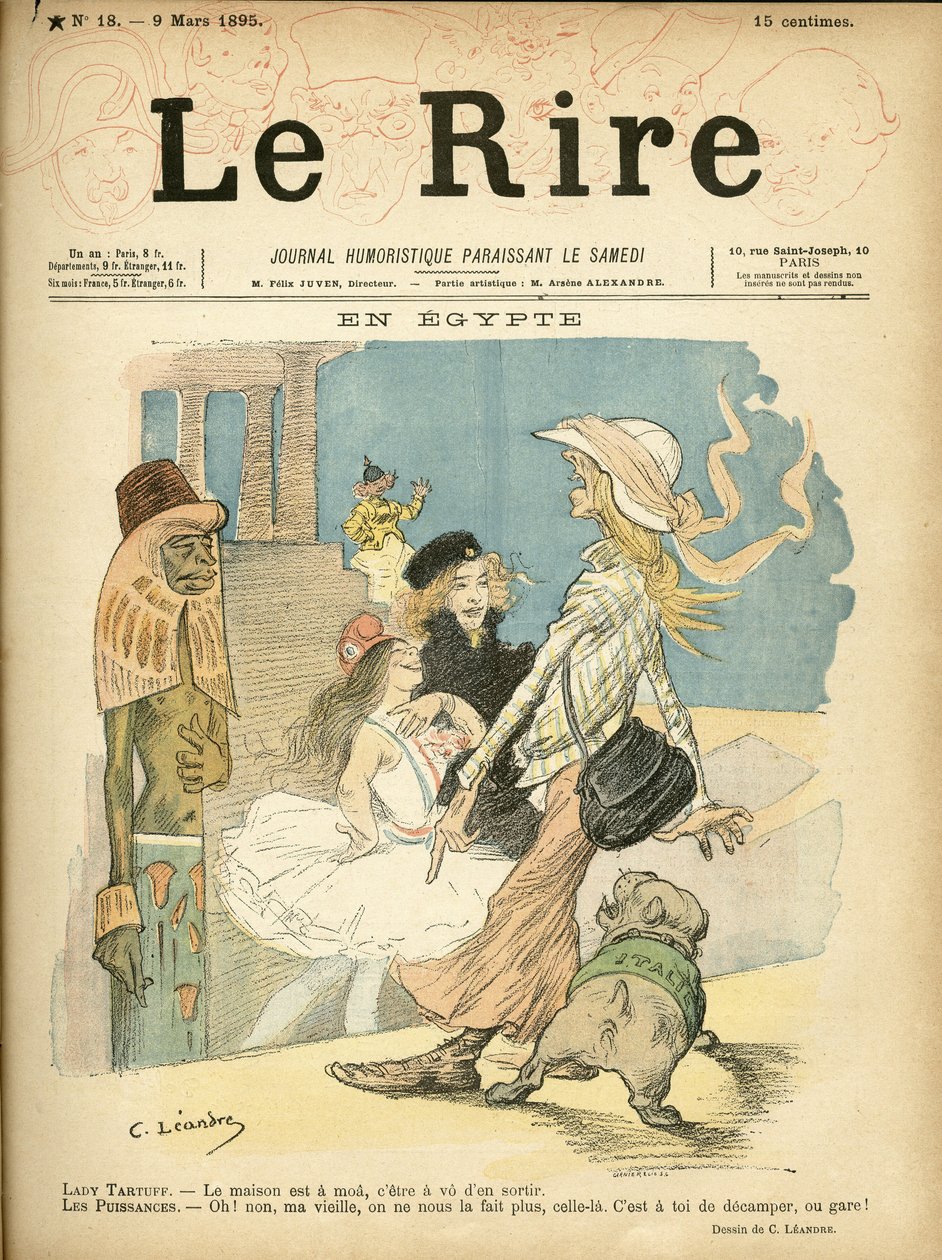 Kuvitus Charles Leandresta (1862-1934) Le Riren kanteen tekijältä Charles Leandre