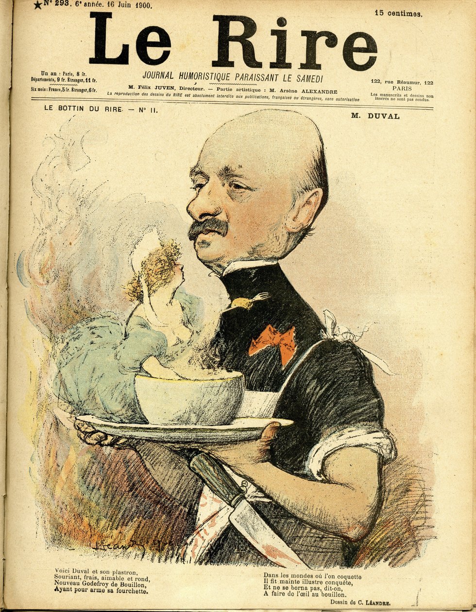 Kuvitus Charles Leandresta (1862-1934) Le Riren kanteen tekijältä Charles Leandre