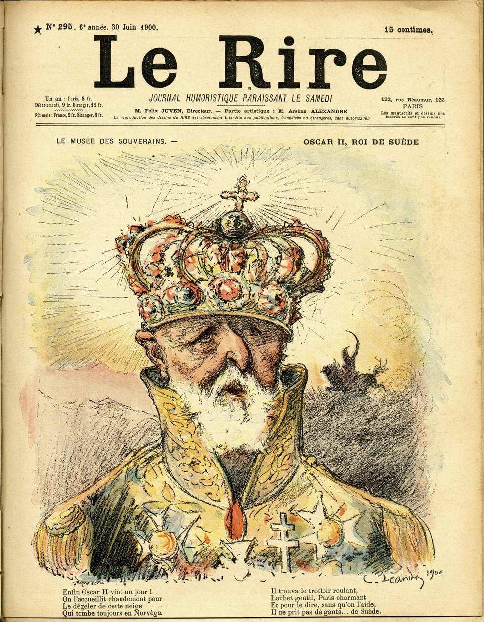 Kuvitus Charles Leandresta (1862-1934) Le Riren kanteen tekijältä Charles Leandre