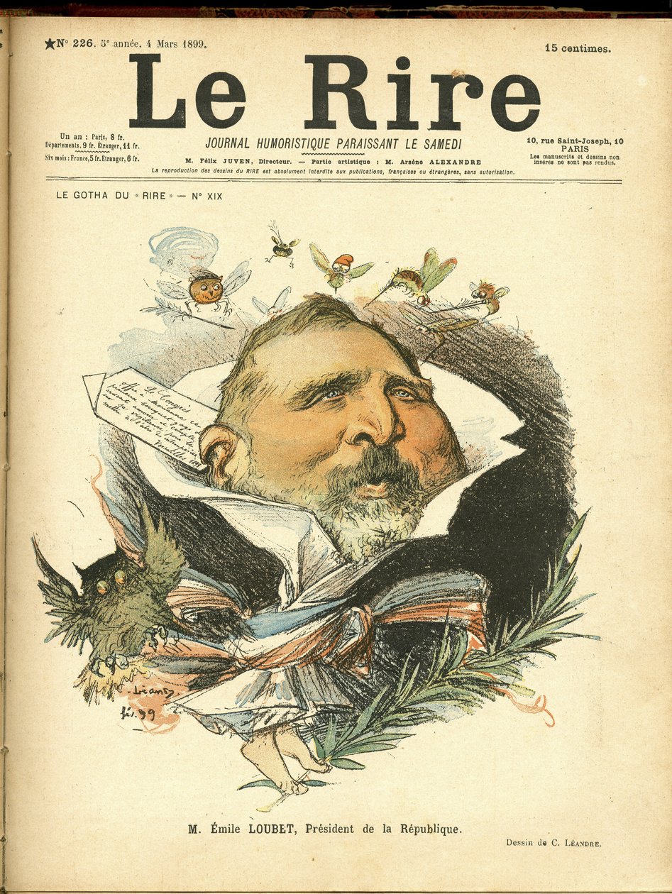 Kuvitus Charles Leandresta (1862-1934) Le Rriren kanteen tekijältä Charles Leandre