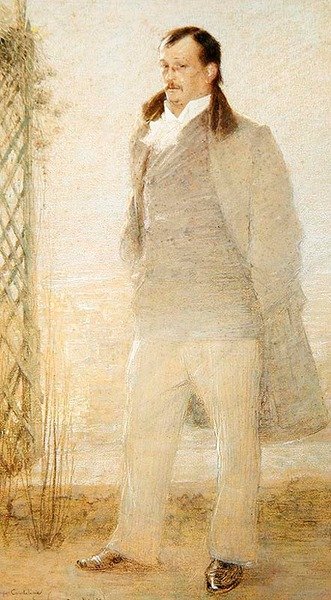 Georges Courtelinen muotokuva (öljy kankaalle) tekijältä Charles Leandre