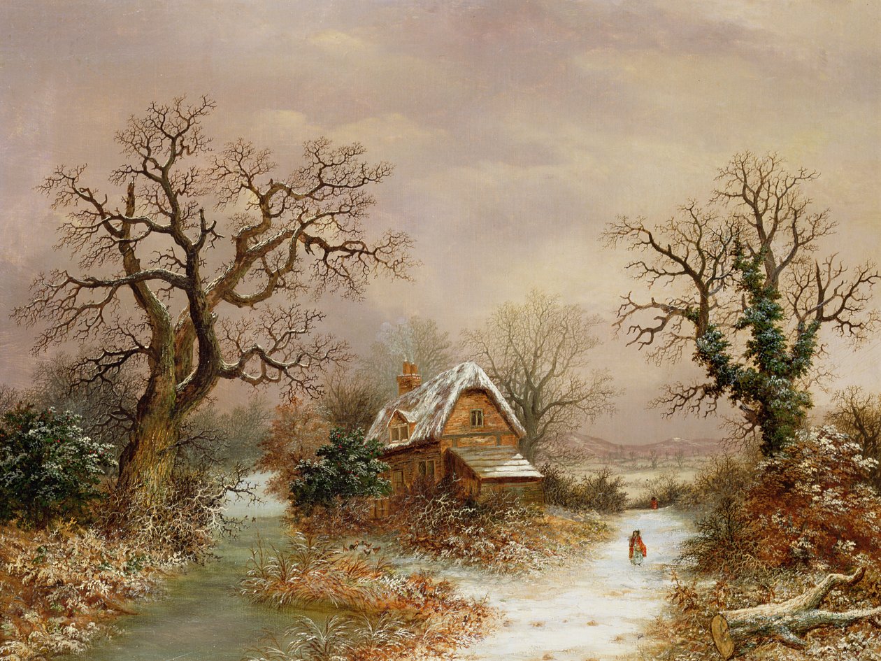 Punahilkka lumessa, 1800-luku tekijältä Charles Leaver