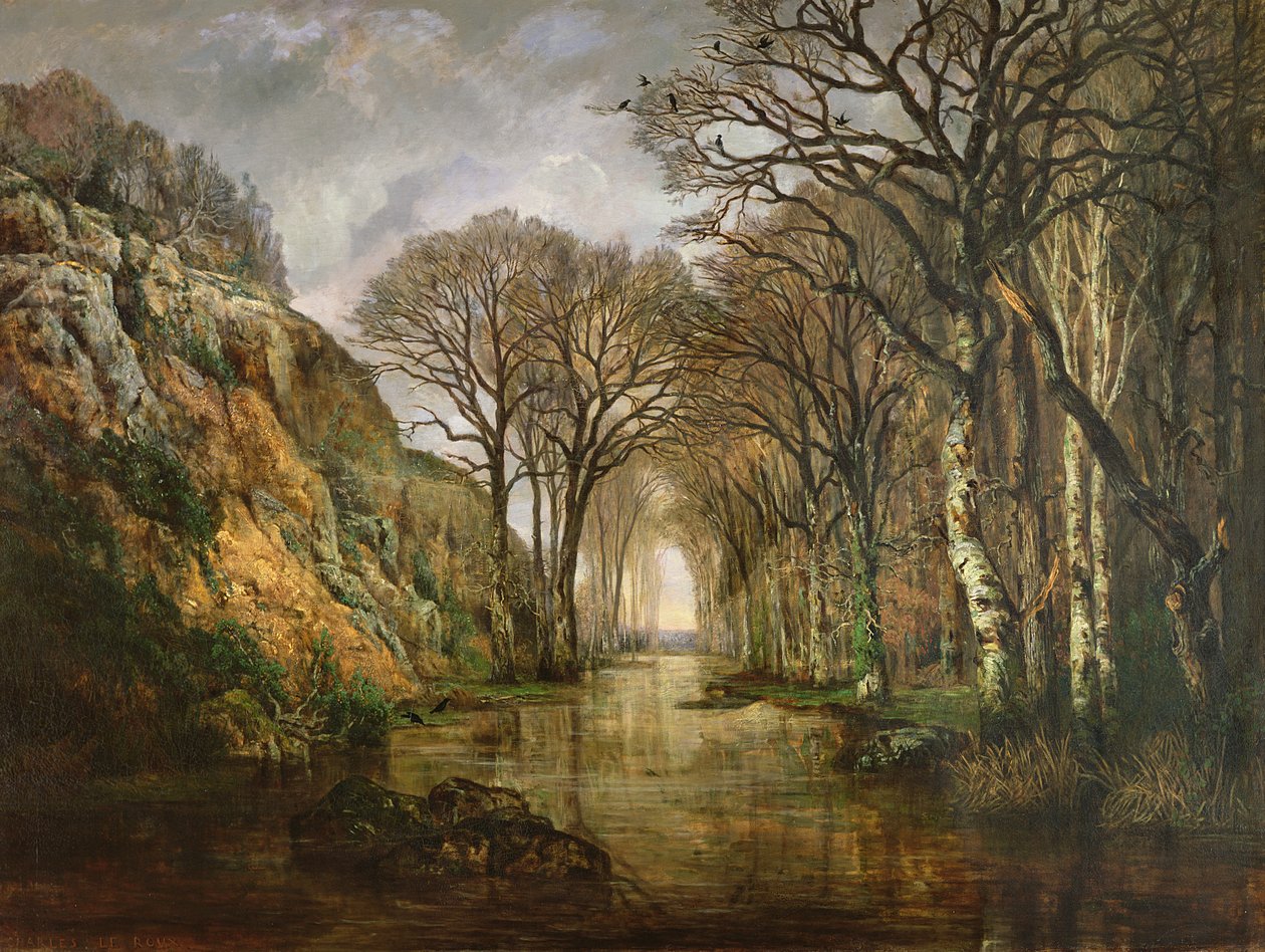 Erdre, talvi, 1857 tekijältä Charles Leroux