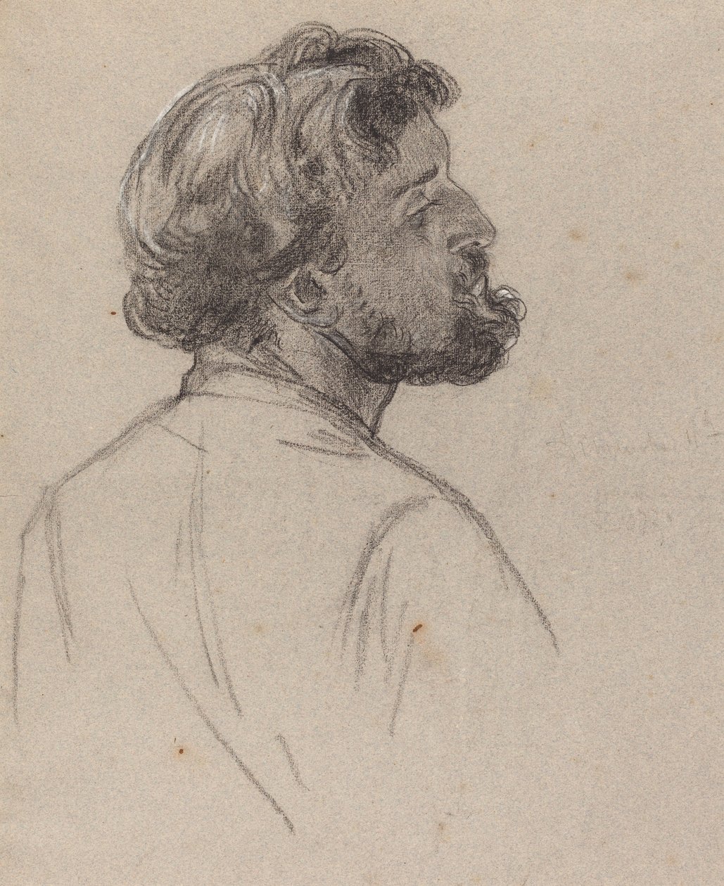 Parrakkaan herrasmiehen pää tekijältä Charles Louis Lucien Muller