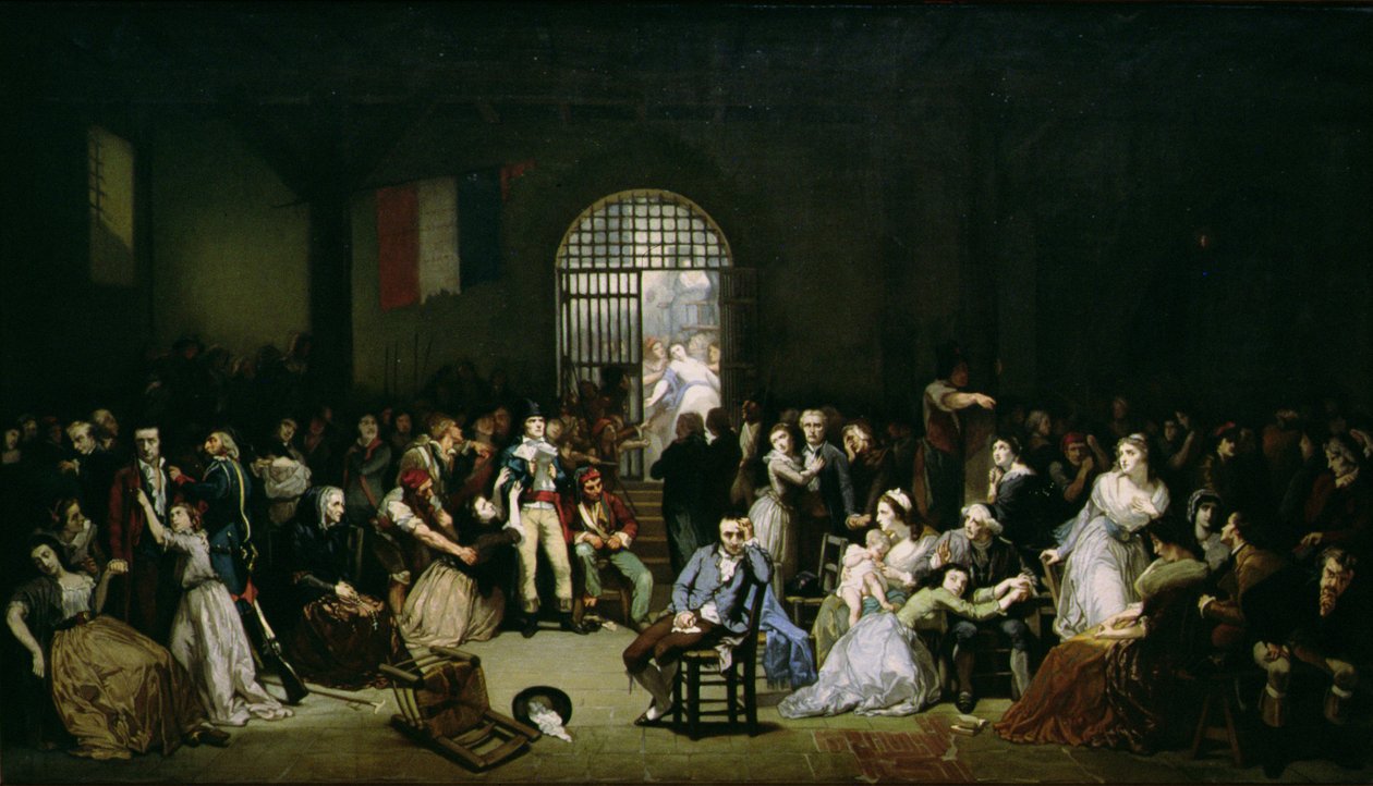 Kutsu Terrorin viimeisille uhreille, 7-9 Thermidor, vuosi 2 (25.-27. heinäkuuta 1794), vuoden 1850 jälkeen (katso yksityiskohta 164364) tekijältä Charles Louis Lucien Muller