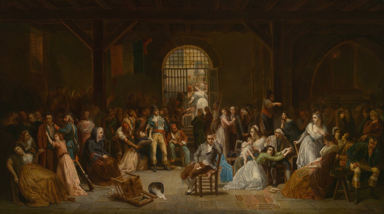Terrorin viimeisten uhrien nimenhuuto, c. 1850. tekijältä Charles Louis Müller