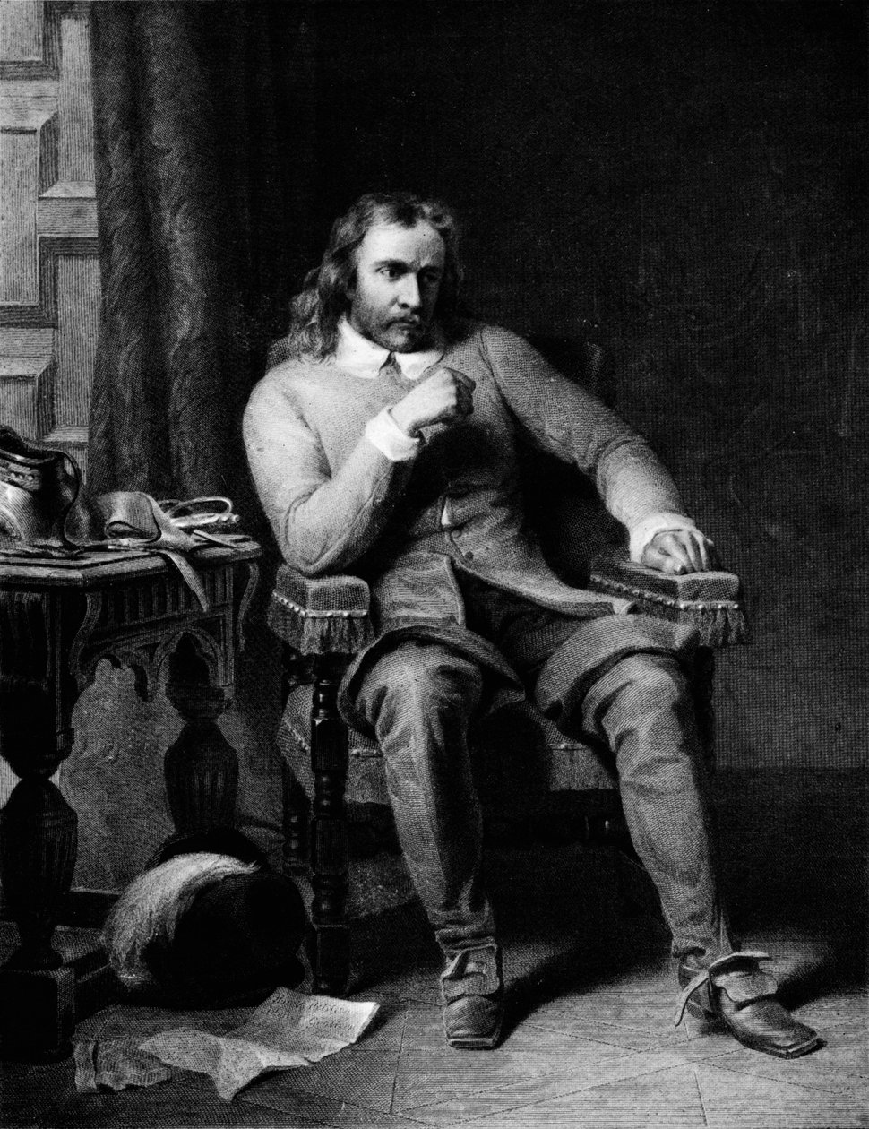 Cromwell Resoluving Refuuse the Crown, c1858, 1911 tekijältä Charles Lucy