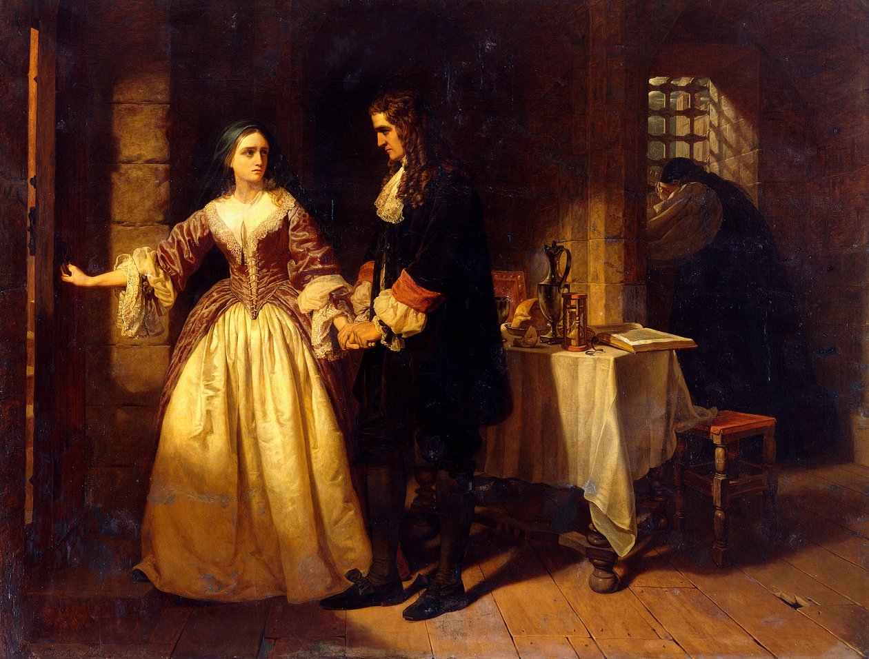 Lordi Williamin ja Lady Rachel Russellin ero vuonna 1683 tekijältä Charles Lucy