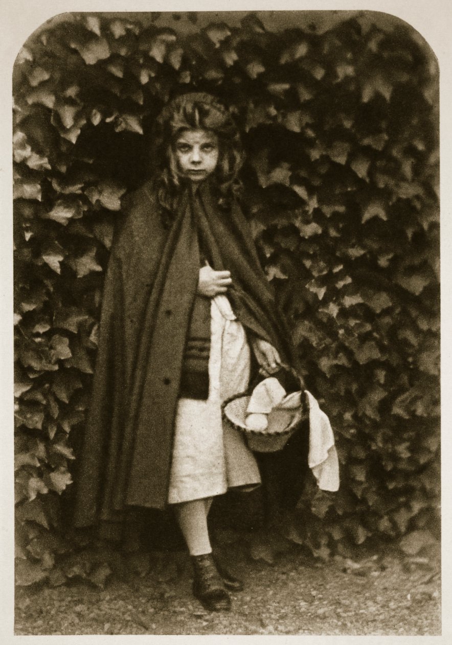 Agnes Grace Weld, "Punahilkka", 18. elokuuta 1857 (seepiakuva) tekijältä Charles Lutwidge Dodgson