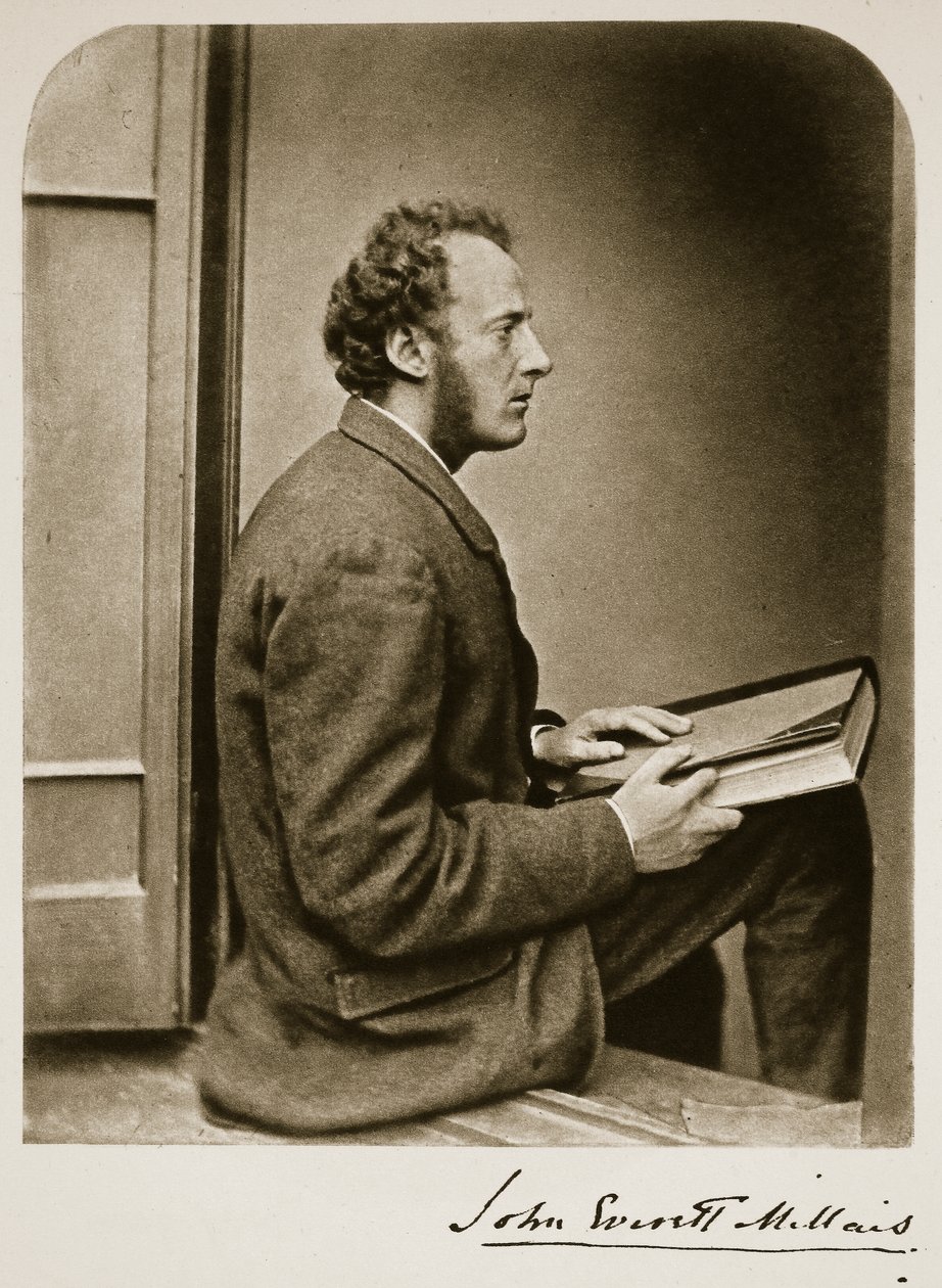 John Everett Millais, 21. heinäkuuta 1865 (seepiakuva). tekijältä Charles Lutwidge Dodgson